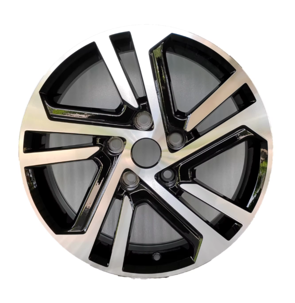 Premium Alloy Car Wheel for Toyota - Model 6520, 16×6.5, Black Machine Face